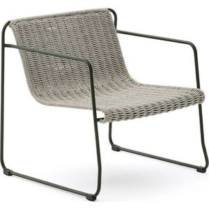 Šedozelené kovové zahradní křeslo Maurina – Kave Home obraz