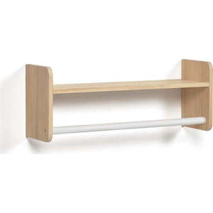 Nástěnný dětský věšák z borovicového dřeva v přírodní barvě 52, 5x20 cm Florentina – Kave Home obraz