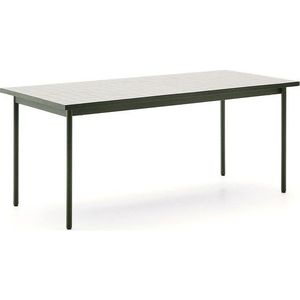 Ocelový zahradní jídelní stůl 91x182 cm Maurina – Kave Home obraz