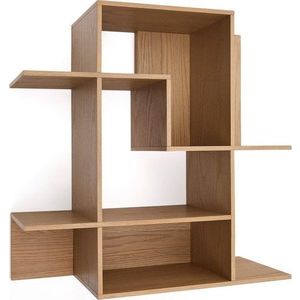 Modulární policový systém v dekoru dubu v přírodní barvě 80x80x25 cm Ina – Kave Home obraz