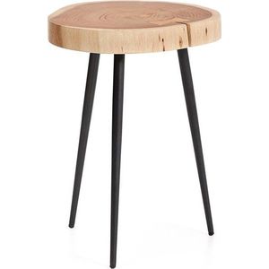 Kulatý odkládací stolek s deskou z akácie 35x35 cm Tanive – Kave Home obraz