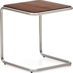 Odkládací stolek v dekoru ořechu 42x42 cm Tarsel – Kave Home obraz