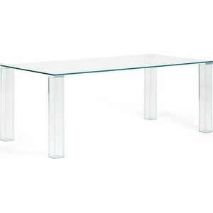 Skleněný jídelní stůl 100x200 cm Adularia – Kave Home obraz