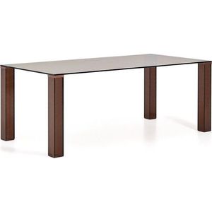 Skleněný jídelní stůl 100x200 cm Adularia – Kave Home obraz