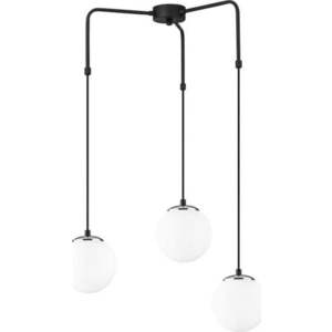 Černé závěsné svítidlo se skleněným stínidlem Venira – Opviq lights obraz