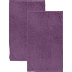 Fialové rychleschnoucí/froté bavlněné osušky v sadě 2 ks 90x140 cm Quick Dry – Catherine Lansfield obraz