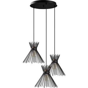 Černé závěsné svítidlo s kovovým stínidlem ø 63 cm Kirpi – Opviq lights obraz