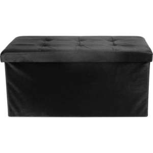 Černý sametový taburet – Compactor obraz