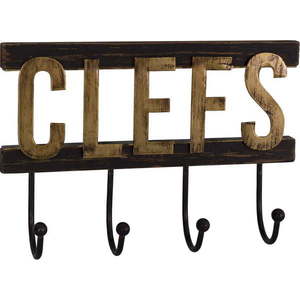 Nástěnný dřevěný věšák na klíče – Antic Line obraz