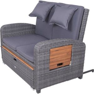 Šedá zahradní pohovka z umělého ratanu Bari – Garden Pleasure obraz