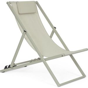 Taupe kovové zahradní lehátko Taylor – Bizzotto obraz