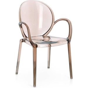 Světle hnědá plastová zahradní židle Camilla – Bizzotto obraz