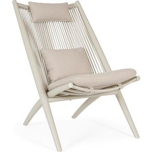 Béžové kovové zahradní křeslo Aloha – Bizzotto obraz