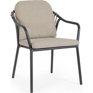 Světle hnědá kovová zahradní židle Edvige – Bizzotto obraz