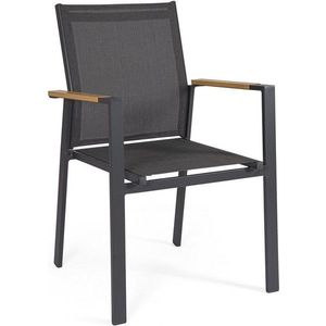 Antracitová kovová zahradní židle Heta – Bizzotto obraz