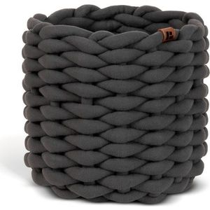 Látkový košík ø 21x17 cm Peach Skin Round S – Bigso obraz