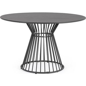 Ocelový stůl kulatý obraz