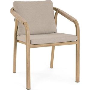 Kovová zahradní židle v přírodní barvě Kalimera – Bizzotto obraz