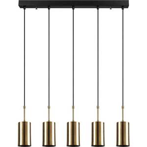 Závěsné svítidlo pro 5 žárovek ve zlaté barvě Opviq lights Kem obraz