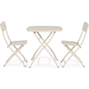 Béžový ocelový zahradní jídelní set pro 2 Yvonne – Bizzotto obraz