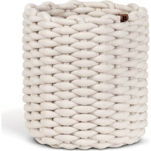 Látkový košík ø 25x25 cm Peach Skin Round M – Bigso obraz