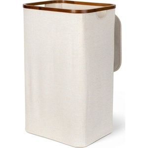 Krémový látkový koš na prádlo Bamboo/Linen – Bigso obraz