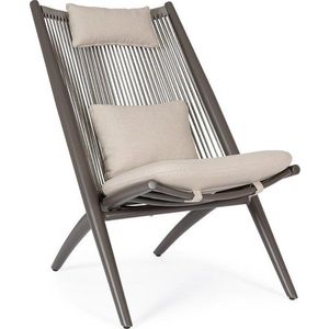 Hnědé kovové zahradní křeslo Aloha – Bizzotto obraz