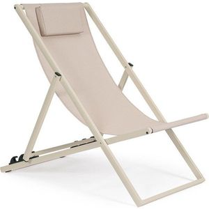 Béžové kovové zahradní lehátko Taylor – Bizzotto obraz