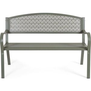 Khaki kovová zahradní lavice Lizette – Bizzotto obraz