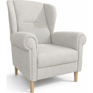 Béžové křeslo ušák Swan – Ropez obraz