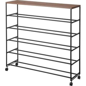 Černý kovový stojan na boty 90, 5x87x26 cm Tower – YAMAZAKI obraz