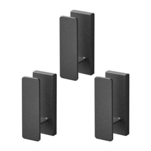 Černé nástěnné kovové háčky v sadě 3 ks Tower – YAMAZAKI obraz