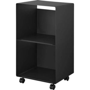 Černý kovový pojízdný regál 40x73x38 cm Tower – YAMAZAKI obraz