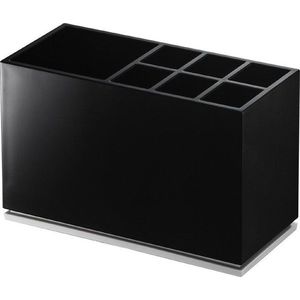 Černý plastový stojan na zubní kartáčky Mist – YAMAZAKI obraz