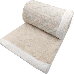 Krémová deka s beránkem 150x200 cm Island – My House obraz