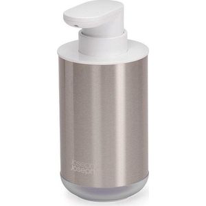 Dávkovač mýdla z nerezové oceli ve stříbrné barvě 300 ml Duo Steel – Joseph Joseph obraz