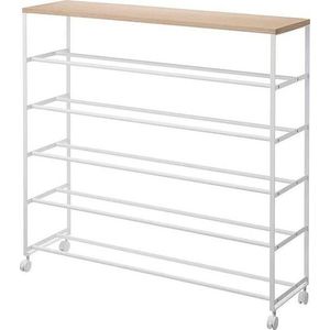 Bílý kovový stojan na boty 90, 5x87x26 cm Tower – YAMAZAKI obraz