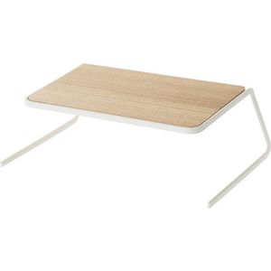 Bílá/v přírodní barvě dřevěná přídavná polička 19, 5x19, 5 cm Tosca – YAMAZAKI obraz