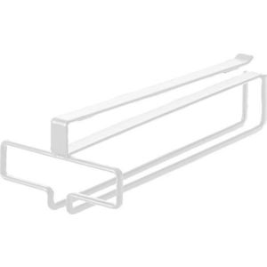 Bílý závěsný kovový držák na skleničky na víno Tower – YAMAZAKI obraz