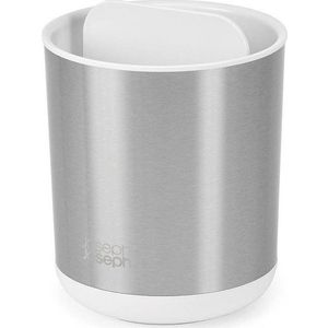 Kelímek na zubní kartáčky z nerezové oceli ve stříbrné barvě Duo Steel – Joseph Joseph obraz