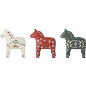 Polyresinové svícny v sadě 3 ks Siffer – Bloomingville obraz