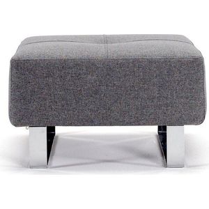 Šedý taburet Innovation Cassius Twist Charcoal, 65 x 65 cm obraz