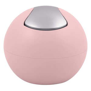 Růžový plastový odpadkový koš 1 l Bowl Matt – Spirella obraz