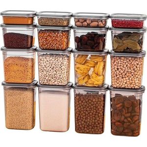 Plastové dózy v sadě 16 ks na potraviny Fresco – Hermia obraz