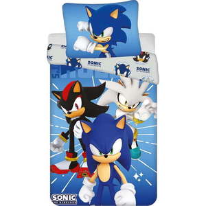 Modré dětské povlečení na jednolůžko z mikrovlákna 140x200 cm Sonic – Jerry Fabrics obraz