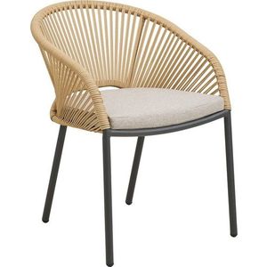 Béžová kovová/polstrovaná zahradní židle Novella – House Nordic obraz