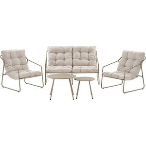 Béžový čalouněný zahradní lounge set pro 4 Nilo – House Nordic obraz