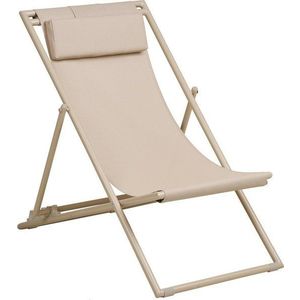 Béžové kovové zahradní lehátko Curtis – House Nordic obraz