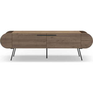 TV stolek v dekoru ořechu v přírodní barvě 195x57 cm Saluso – Marckeric obraz
