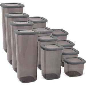 Plastové dózy v sadě 24 ks na potraviny Fresco – Hermia obraz